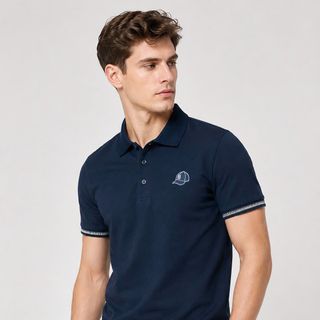 Áo thun polo nam. Chất Cotton Gai Pique cao cấp. Vải dày dặn, thoáng mát, thấm hút tốt.