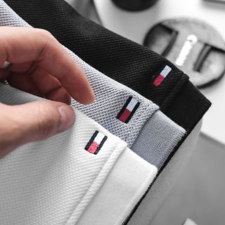 Polo phối viền Nam.  Chất vải pique mềm - pha thun co giãn.