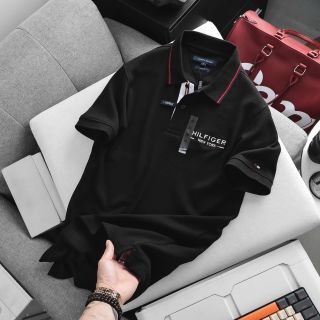 Polo phối viền Nam.  Chất vải pique mềm - pha thun co giãn.