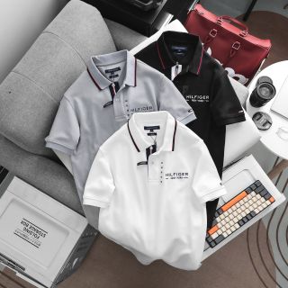 Polo phối viền Nam.  Chất vải pique mềm - pha thun co giãn.