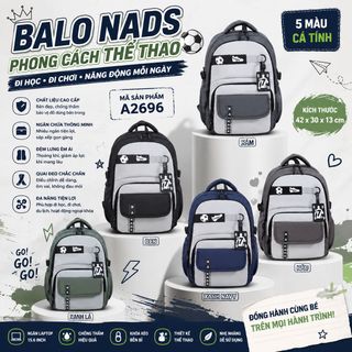 ⚡ BALO NADS A2696 – THIẾT KẾ THỂ THAO TRẺ TRUNG, GỌN GÀNG VÀ TIỆN DỤNG