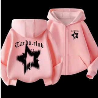 Áo Hoodie Zip Cho Bé Gái Có Khóa Kéo Form Rộng Chất Liệu Nỉ mềm mịn Từ 12-60KG