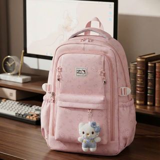 BALO HELLO KITTY A3786 – IN FULL XINH XẮN, KÈM KHÓA BI BÔNG KITTY ĐÁNG YÊU!