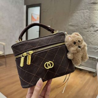 🧸 TÚI XÁCH NỮ DA PU DÁNG CỐP NHỎ XINH KÈM MÓC GẤU ĐÁNG YÊU W860