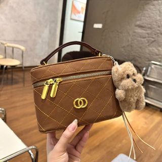 🧸 TÚI XÁCH NỮ DA PU DÁNG CỐP NHỎ XINH KÈM MÓC GẤU ĐÁNG YÊU W860