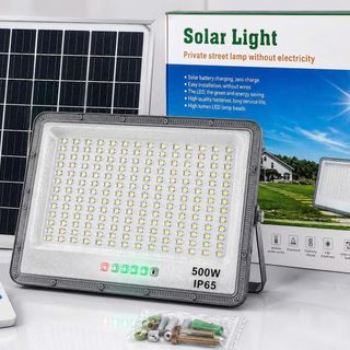 ĐÈN PHA NLMT THẤU KÍNH 500w KÈM REMOTE - 36.000 Mah (T10)