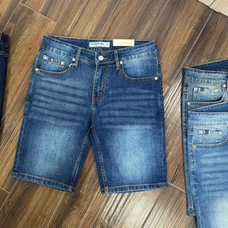 SHORT JEAN NAM. Chất jean dày dặn cao cấp, có thun co giãn nhẹ. Vải mềm mịn, đứng form.
