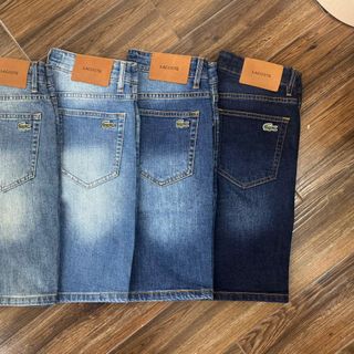 SHORT JEAN NAM. Chất jean dày dặn cao cấp, có thun co giãn nhẹ. Vải mềm mịn, đứng form.