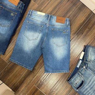 SHORT JEAN NAM. Chất jean dày dặn cao cấp, có thun co giãn nhẹ. Vải mềm mịn, đứng form.