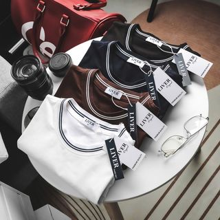 Mẫu áo thun nam. Chất cotton 4c dày dặn,co giãn mền mịn mát, bảng màu basic.