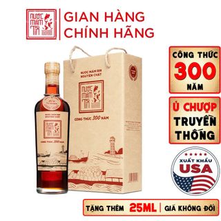 [Nước mắm NGON] 01 Chai Nước mắm Tĩn nhãn đỏ độ đạm 40N chai thủy tinh 525ml rin nguyên chất truyền thống sạch