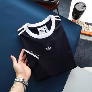 Áo thun cotton 4c nam. Logo thêu.