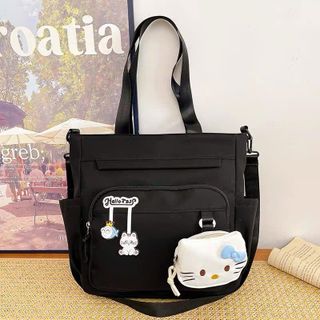 🎀 TÚI TOTE KITTY A5155 – NGĂN RỘNG, KÈM VÍ MINI XINH XẮN, MÀU PASTEL DỄ THƯƠNG