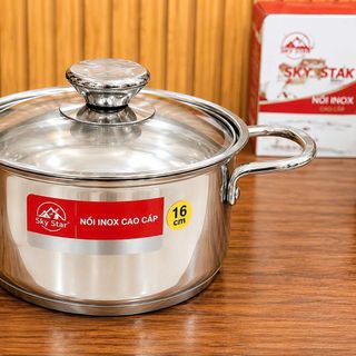 NỒI INOX 1 ĐÁY SKY STAR 16cm