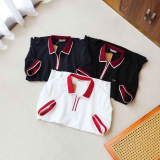 Áo thun polo nam. 100% Cotton dệt gân, mịn, đẹp, bo phối cổ V nét, logo thêu sắc nét, hàng form chuẩn đẹp.