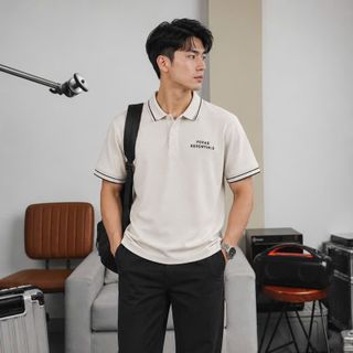 Polo Fofas Nam. Chất liệu vải CvC dày dặn, mắt cá to, co giãn nhẹ.