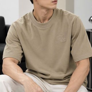 Áo thun nam. Chất vải gen cotton co giãn, nặng tay.