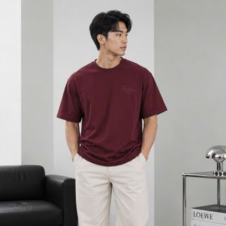 Áo thun nam. Chất vải gen cotton co giãn, nặng tay.