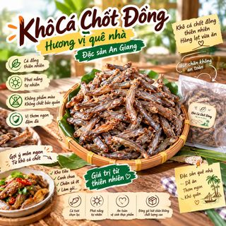 🐟 KHÔ CÁ CHỐT ĐỒNG 200G ĐẶC SẢN MIỀN TÂY, LẠT VỪA ĂN, CHIÊN GIÒN THƠM NGON