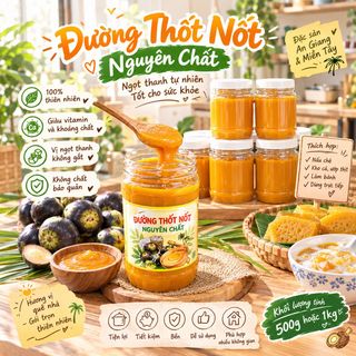 🌴 ĐƯỜNG THỐT NỐT NGUYÊN CHẤT 500G – VỊ NGỌT THANH CHUẨN ĐẶC SẢN AN GIANG