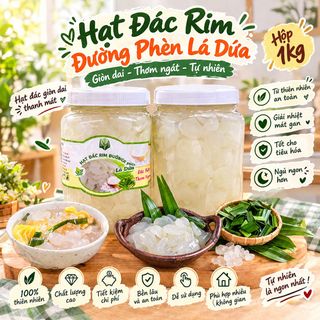🥥 HẠT ĐÁC RIM ĐƯỜNG PHÈN LÁ DỨA 1KG – GIÒN DAI SẦN SẬT, THƠM NGÁT CỰC CUỐN