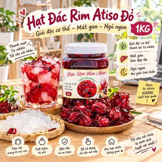 HẠT ĐÁC RIM ATISO ĐỎ GIẢI ĐỘC CƠ THỂ, MÁT GAN, NGỦ NGON 1KG - WINNIE HOUSE