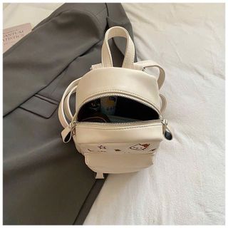 BALO MINI NỮ W847 – HỌA TIẾT MÈO XINH XẮN, PHONG CÁCH HÀN QUỐC