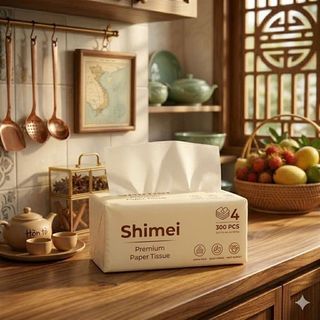 Khăn Giấy Rút Để Bàn Mini Shimei - Kiện 10 Túi