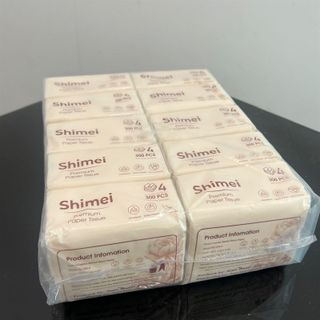 Khăn Giấy Rút Để Bàn Mini Shimei - Kiện 10 Túi