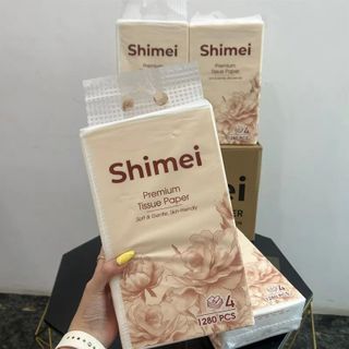 Khăn Giấy Rút Treo Tường Shimei - Thùng 4 Gói