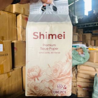 Khăn Giấy Rút Treo Tường Shimei - Thùng 4 Gói