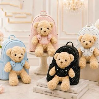 🎒 BALO GẤU CUTE W929 – SIZE 40CM, ĐỰNG A4 & LAPTOP, ĐI HỌC ĐI LÀM ĐỀU XINH 🧸💗