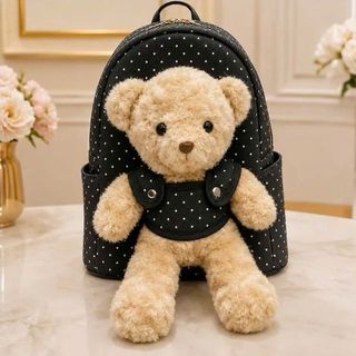 BALO GẤU CUTE W929 – SIZE 40CM, ĐỰNG A4 & LAPTOP, ĐI HỌC ĐI LÀM ĐỀU XINH