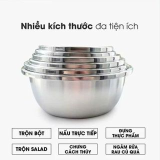 Set 5 Thau Inox Mix Size 20-22-24-26-28cm