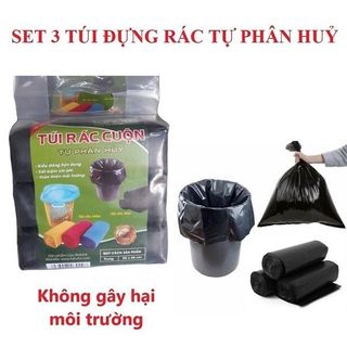 Combo 3 cuộn túi rác Trung ( Bao 25 Combo )