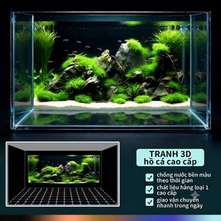 TRANH 3D dán hồ cá