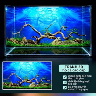 TRANH 3D dán hồ cá