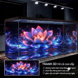 TRANH 3D dán hồ cá