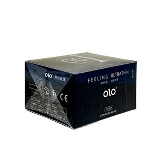 Bao cao su siêu mỏng kéo dài thời gian OLO 001 Đen 10 cái che tên chính hãng