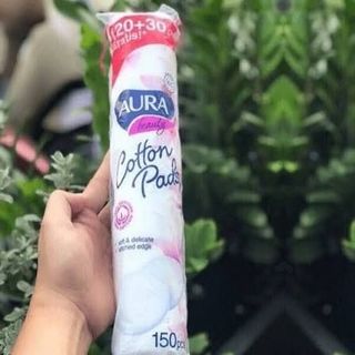 Bông tẩy trang Aura 150 miếng giấ sỉ, bông tẩy trang giá tốt