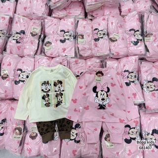 ✨SET 2 BỘ BÉ GÁI MINNIE TONE HỒNG SIÊU CƯNG✨