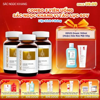 COMBO 03 Viên Uống Sắc Ngọc Khang Vi Tảo Lục [60 (Liệu trình 1 tháng) KÈM QUÀ TẶNG
