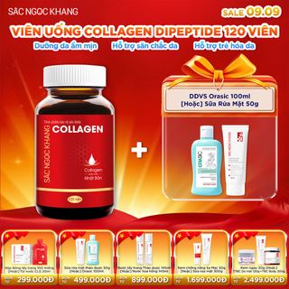 Viên Uống Collagen Dipeptide Sắc Ngọc Khang [Hộp 120 Viên] KÈM QUÀ TẶNG