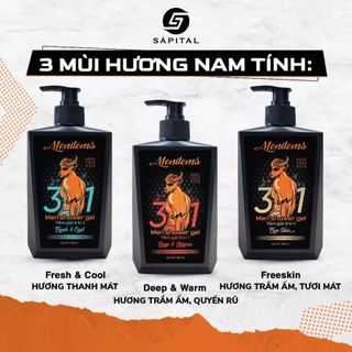 Tắm gội 3in1 Men Shower Gel - Free Skin 285ml