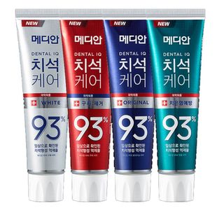 Kem đánh răng Median Dental IQ 93% 4 màu (xanh, đỏ, trắng, xanh ngọc)