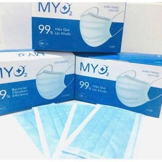 HỘP 50 KHẨU TRANG 4 LỚP MYO2 (T50)