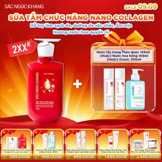 Sữa Tắm Chức Năng Nano Collagen Sắc Ngọc Khang [500G] - KÈM QUÀ TẶNG