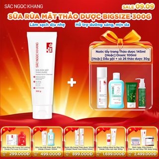 Sữa Rửa Mặt Thảo Dược [300G] - Sắc Ngọc Khang KÈM QUÀ TẶNG