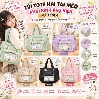 TÚI TOTE A9024 – NHẸ, ĐẸP, TIỆN LỢI CHO ĐI HỌC VÀ ĐI LÀM