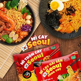[Combo 5 Trộn Cay - 5 Nước] Mì Cay Seoul Vị Hải Sản Chua Cay - Gia vị từ Làng Chài Xưa